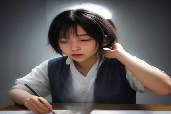 音乐库编辑部成员正在整理黑胶唱片与数字曲目版本信息，桌上有耳放和笔记本，环境安静专注